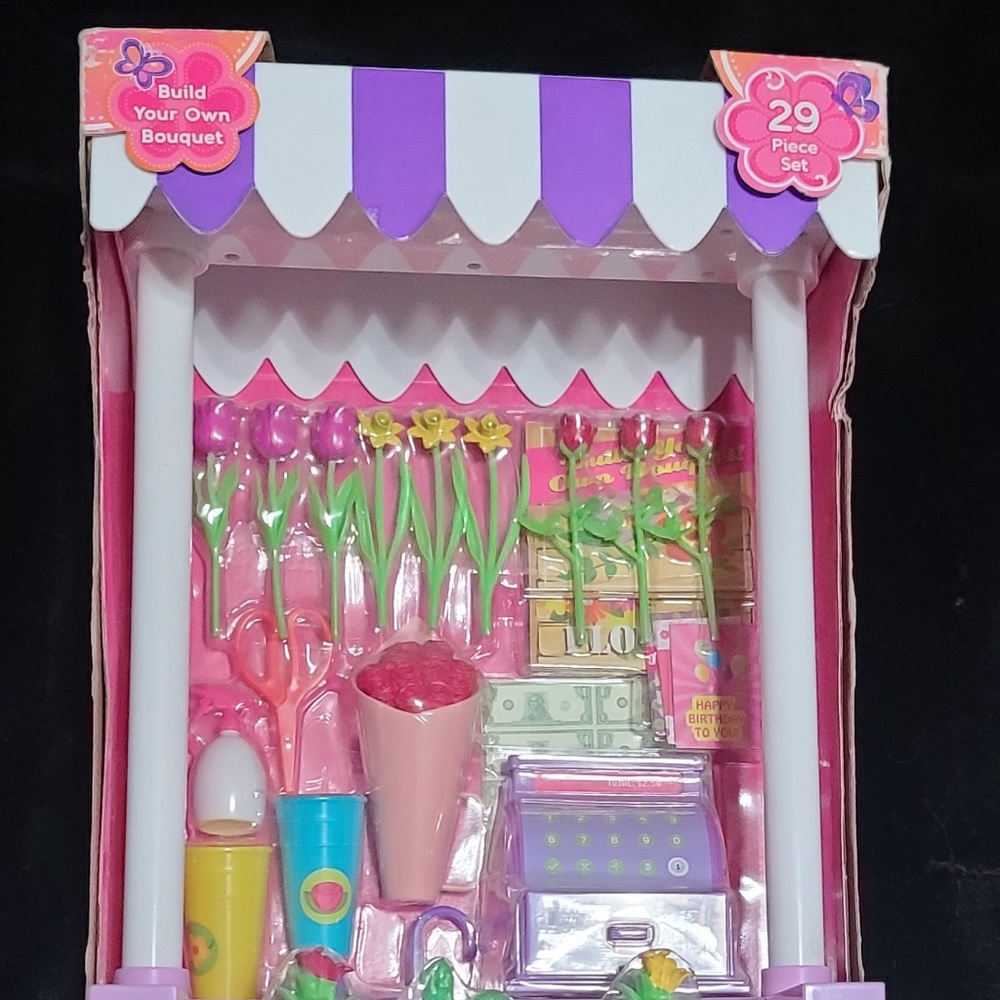 NEW IN BOX MY LIFE AS FLOWER STAND 29 PIECE PLAYSET NIB AMERICAN GIRL BOUQUET